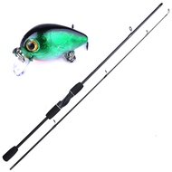 Joran Pancing Shank Gun Handle Spinning Carbon Fiber Telescopic 2 Segments 1.8M / Fishing Rod Spinni