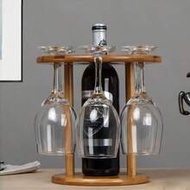 1pc Wooden Red Wine Glass Rack, European Style Solid Pine Creative Hanging Red Wine Glass Holder, Ho