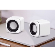Niye Wire Control Multimedia USB Audio MINI Speaker For Laptop PC Phone - Black And White