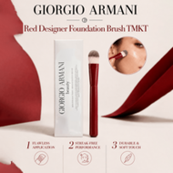แปรงแต่งหน้า Armani สีแดง รุ่น High-end - TMKT, มีบรรจุภัณฑ์, แปรงยาว 17 ซม., แต่งหน้าเรียบเนียนไม่ท