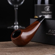 【CC】 Ebony Resin Wood Pipe Tobacco  Bent Smoke Accessory