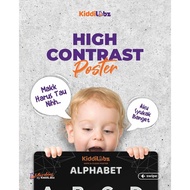 HIGH CONTRAST POSTER KIDDILABZ 123/ABC/GEOMETRI/HIJAIYAH - FREE WIPE AND CLEAN MARKER