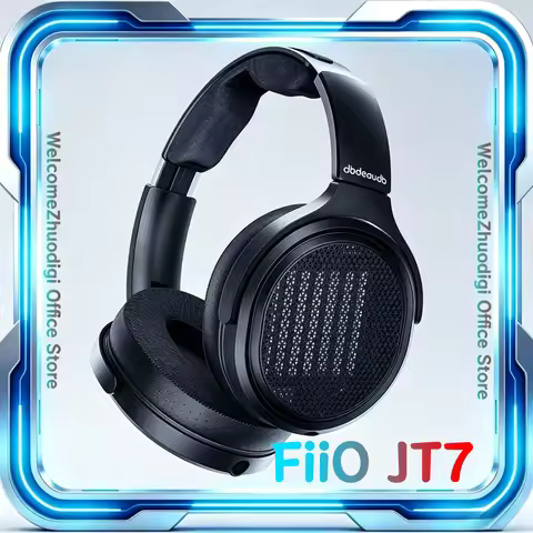 FiiO JT7 Over-Ear Planar Magnetic Headphones Audiophile Grade 4.4mm/3.5mm Cable Adjustable Headband 