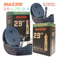 Maxxis 29x1.75/2.4 Welter Weight bicycle inner tube mounted on mountain bike