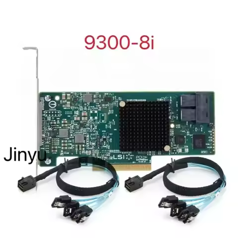 9300-8i lsi IT Mode HBA with P16 Firmware, 8‑Port 12Gb/s PCIe 3.0 x8, Supports TrueNAS