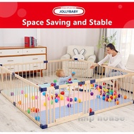 SG Local JollyBaby Solid wood indoor playpen 120x180cm / Playmat 4mm thickness Baby Safty