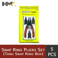 Snap Ring Box Pliers Contains 5pcs / Snap Ring Pliers Set