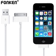 Fonken 30 Pin USB Charging Cable for i-Phone 4S 4 3GS i-Pad 1 2 3 i-Pod Charger Cable