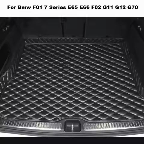 High Quality Artificial Leather Car Trunk Mat for Bmw F01 7 Series E65 E66 F02 G11 G12 G70 Car Acces