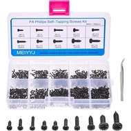 10 Jenis Skru Mikro Kepala Phillips Kecil Serbaguna M1 M1.2 M1.4 M1.7 Skru Elektronik Sendiri Kit Pe