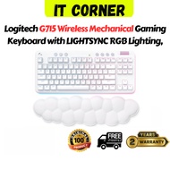 Logitech G715 Wireless Mechanical Gaming Keyboard with LIGHTSYNC RGB Lighting, LIGHTSPEED