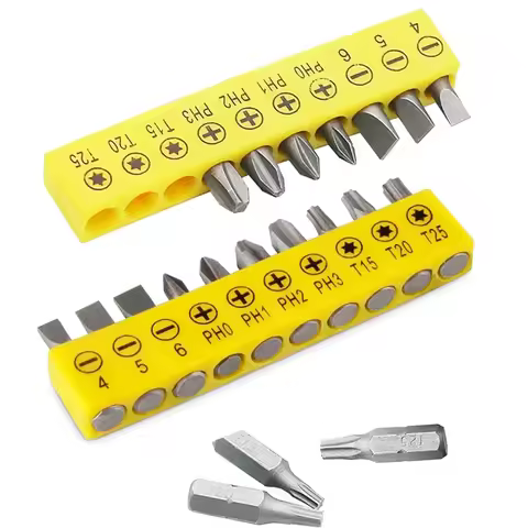 10PC Hex Bit Electric Drill Accessories with Magnetic Screwdriver Bit Set Adjustable Bits Drill Bit
