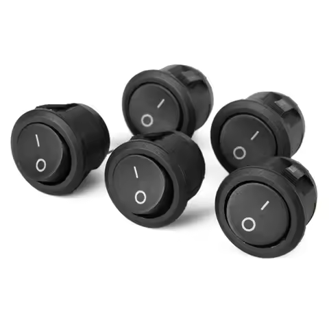 12V 24V Circular Switch 20MM Mini ON/OFF Switch Toggle Switch Push Button Switch Round Rocker Switch