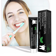 ยาสีฟัน Bambooยาสีฟันถ่านไม้ไผ่ ( 108 ) จากผงถ่านไม้ไผ่ ฟันขาว ขจัดกลิ่นปาก ขจัดคราบ ยาสีฟันฟอกสีฟัน 105g