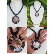 Fashion Beach Necklace Large Shell Pendant Decorated With Pearl Shells And New Zealand Abalone Shell