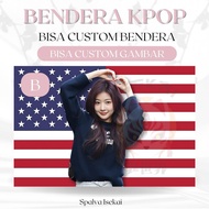 AMERICAN FLAG KPOP YEWON FIFTY FIFTY KPOP POSTER/ KPOP FLAG/ Son Yewon KPOP Tapestry/ Kpop Tapestry/