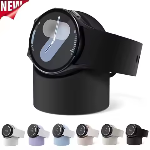 Compatible with Samsung Galaxy Watch 7 6 5 Charger Stand 40 44 46mm Galaxy Watch 5Pro Charger silico