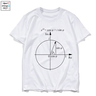 Euler Formula Mathematics Complex Triangle Function T-Shirt Teenager Male Female Large Size Pure Cot