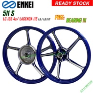 ENKEI 511 S  YAMAHA Y15 ZR LC 135 4s (LAGENDA 115) Y125 (LC 135 5s) SPORT RIM PNP ( WITH BEARING)