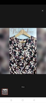 Mini Dress Rayon Motif Terlaris - Gamis Rayon Twill Motif