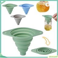 [doverywell]   Heat Resistant Collapsible Funnel Telescopic Silicone Funnel Silicone Collapsible Tel