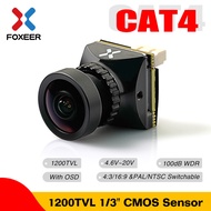 FOXEER CAT 4 FPV Camera Micro/Mini Camera 1/3 CMOS 4:3/16:9 with WDR 1200TVL RC FPV Drone