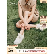 73hours Women's Shoes Long-Legged Filter Autumn New Style Fashion White Shoes Sneakers Thick-Soled H