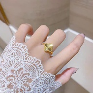 [ Bayar Ditempat ] Cincin Semanggi Gold Manis Korea Style Wanita Dewasa