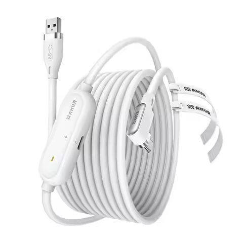 AMVR PCVR Accessories 16FT VR Link Cable For Meta /3S/Quest 2 Pico4 Steam VR