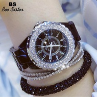 BS Bee Sister New Womens Watches Luxury Design Casual Analog Quartz Waterproof Watch Classic Ceramic