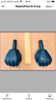 Takara 金剛飛天鑽 飛天金剛鑽 大膠 雙拳一對複製品 Jeeg Geeg