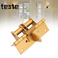 Self Closing Door Hinge, 4 Inches Automatic Closing Spring Loaded Hinge, Multifunctional yellow Door