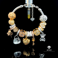 V630 Vòng tay nữ phối 5 charm cao cấp siêu xinh JOJO
