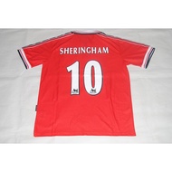 98-99 M Red Home Football Shirt Retro Football