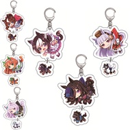 Acrylic Keychain Uma Musume Pretty Derby Special Week Keychains Tokai Teio Mejiro McQueen Rice Showe