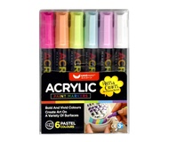 Unicorn Acrylic Paint Marker UAM-6CT-P