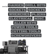 Reusable Magnetic Toolbox Tags Reusable Tool Labels 12pcs Magnetic Toolbox Labels Reusable 3d Printe