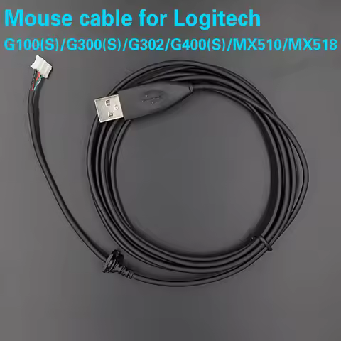 Mouse cable for logitech G100 GPRO G102 G300 G300S G302 G400 G400S G402 MX518 MX510 Durable USB Mice