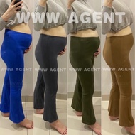 high waist pants botcut seluar bootcut palazzo knitted fit to m-l ( Freesize) wide leg pants legging