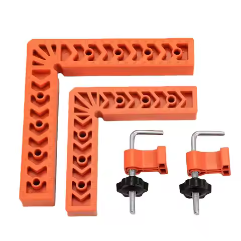 2Pcs 90Degree Positioning Squares Right Angle Clamps 3/4Inch Aluminium Alloy L-Type Corner Clamp Woo