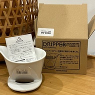 ZEROJAPAN Dripper S (1-2 cups) Zero Japan Ceramic Size For Making 1-2 cups Of Coffee (Coffee Volume 