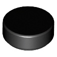 Lego 98138 part Tile Round 1 x 1 black