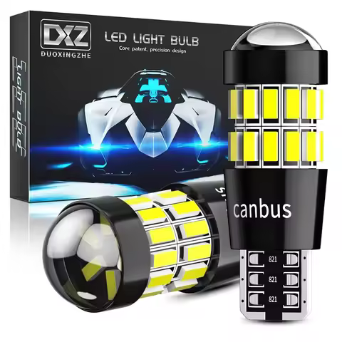 DXZ 2PCS W5W T10 LED Bulbs Lens 30SMD 12V WY5W Canbus Car Clearance Interior Dome Parking Signal Lig