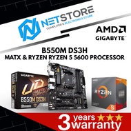 PWP GIGABYTE B550M DS3H mATX & AMD RYZEN 5 5600 PROCESSOR