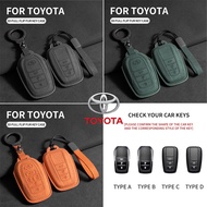 New Hight Quality 3D suede Leather Protection Cover Casing key case For Toyota key cover Yaris Vios 