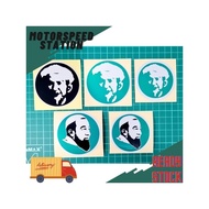 STICKER Tok Guru Nik Aziz/Ustaz Azhar Idrus Printing Stiker Motor