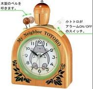 全新 日版 TOTORO 龍貓 左邊不停敲打 木鈴音 鬧鐘 12 x 17cm 宮崎駿 Ghibli 吉卜力 Rhythm Clock