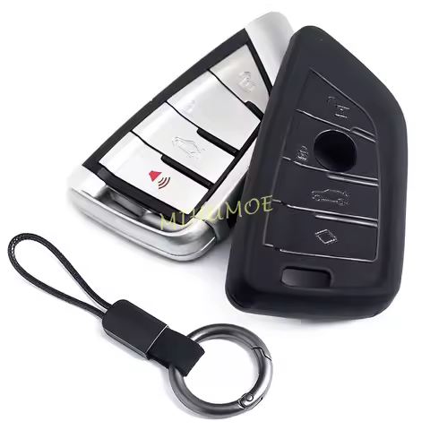 Matte Black Car Key Fob Cover Case Holder Keychain For BMW 4 Buttons Accessories 220i 330i 335i 530i