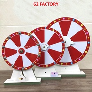 Lucky wheel with 10 red and white boxes as a fun lottery program event M-7