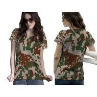 Camouflage T-Shirt Wanita | Army Camouflage T-Shirt | Short Sleeve Army Camouflage T-Shirt | Cool Ar